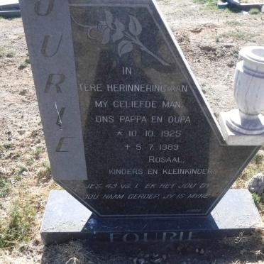 FOURIE Jurie 1925-1989