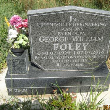 FOLEY George William 1929-2016