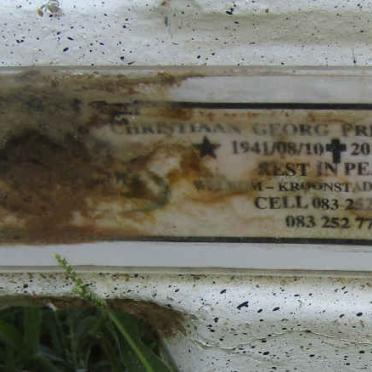 FOURIE Christiaan Georg Frederick 1941-2014