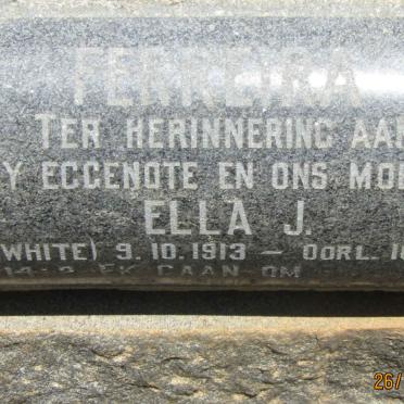 FERREIRA Ella J. nee WHITE 1913-1966