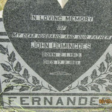 FERNANDES John Domingoes 1913-1961