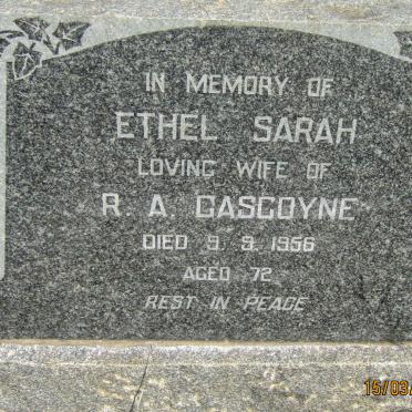 GASCOYNE Ethel Sarah -1956 