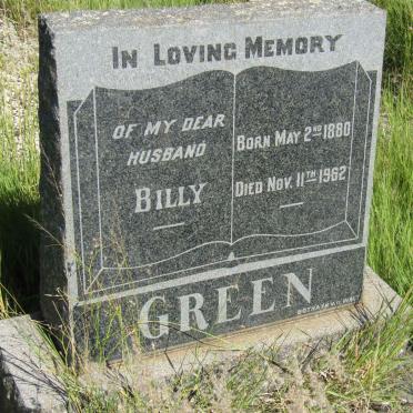 GREEN Billy 1886-1962