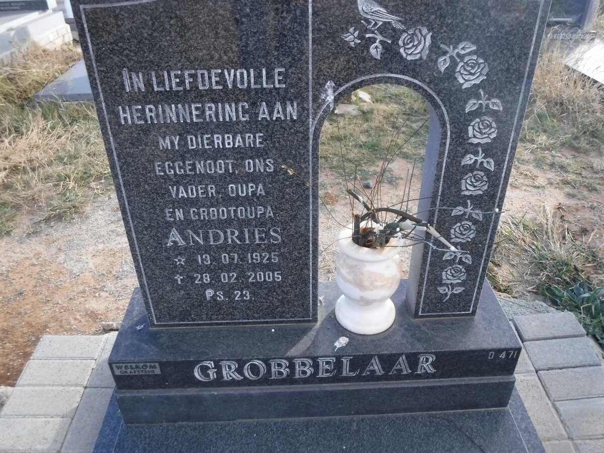 GROBBELAAR Andries 1925-2005