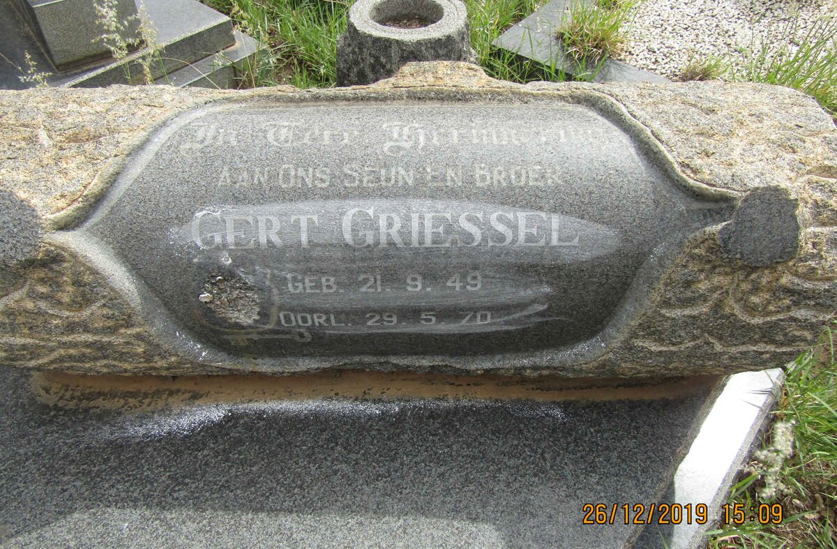 GRIESSEL Gert 1949-1970