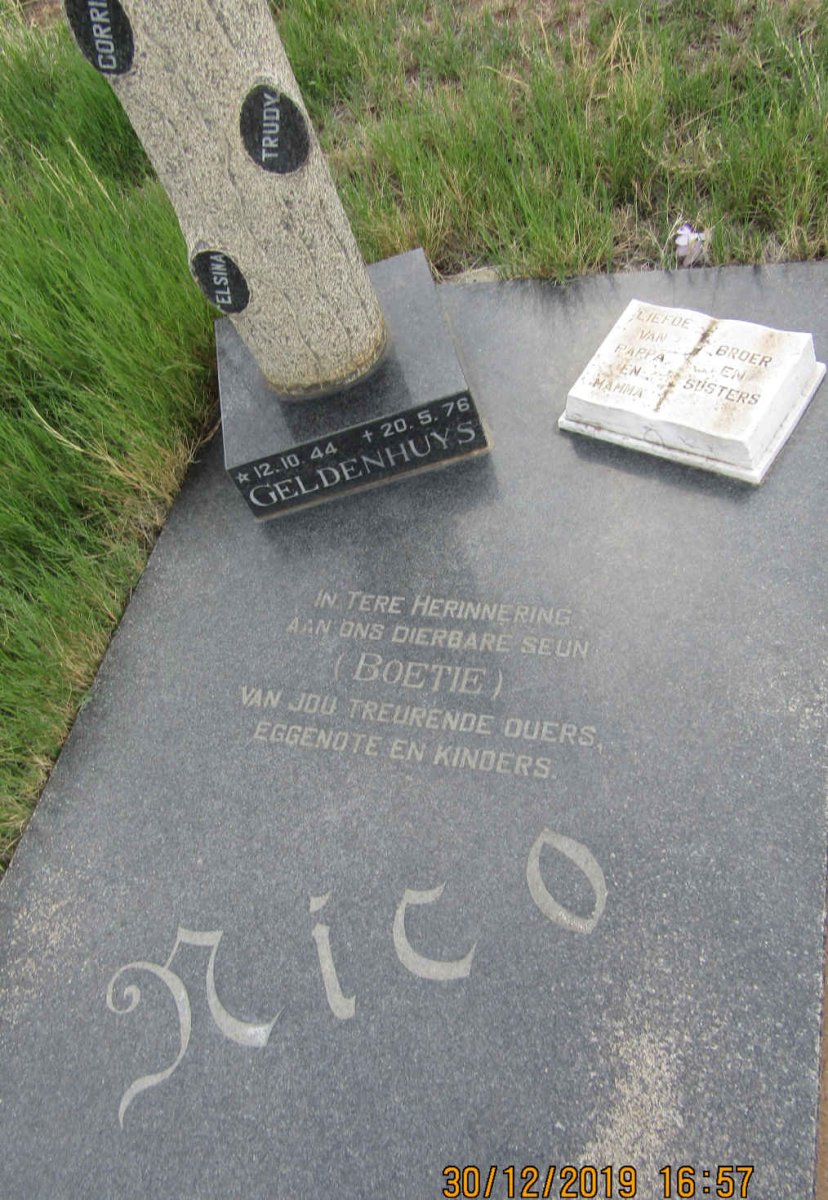 GELDENHUYS Nico 1944-1976