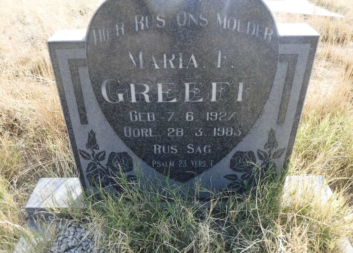 GREEFF Maria F. 1927-1983