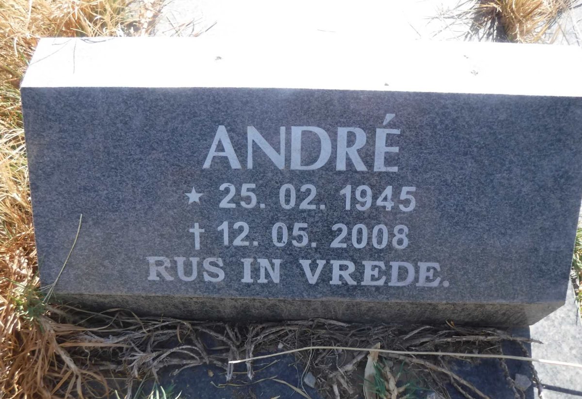 HATTINGH Barend Burgert 1920-1994 &amp; Johanna Susanna Hendrina 1924-2001 :: HATTINGH Andre 1945-2008