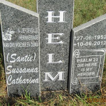 HELM Sussanna Catharina 1952-2012