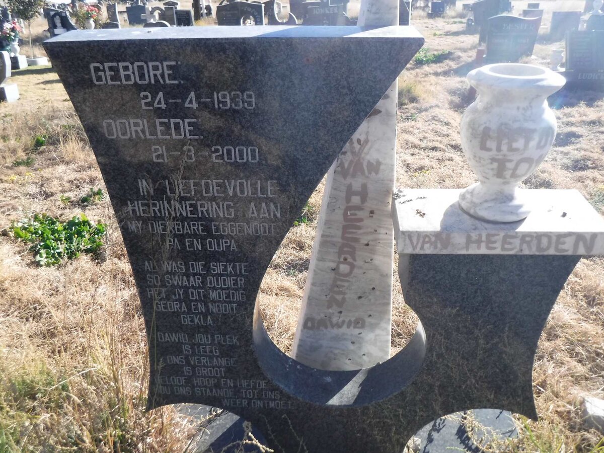 HEERDEN Dawid, van 1939-2000