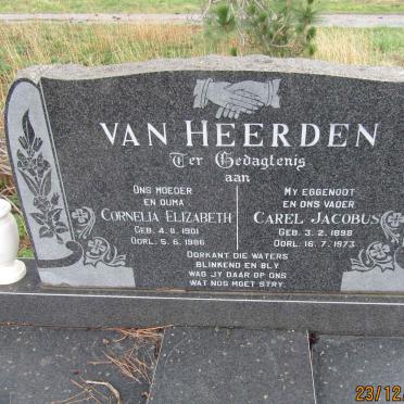 HEERDEN Carel Jacobus, van 1898-1973 &amp; Cornelia Elizabeth 1901-1986