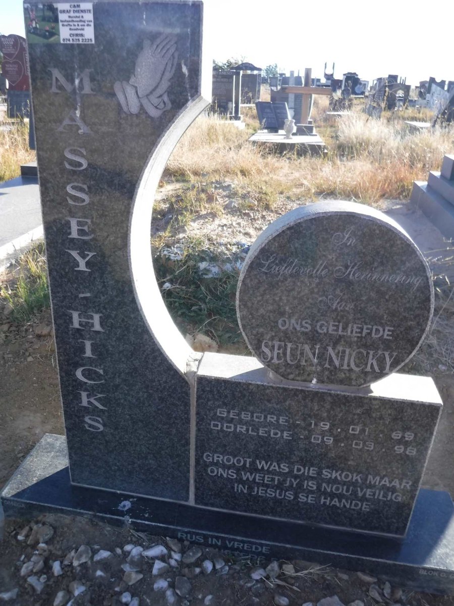 HICKS Nicky, Massey 1969-1998