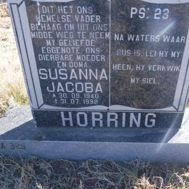 HORRING Susanna Jacoba 1940-1992