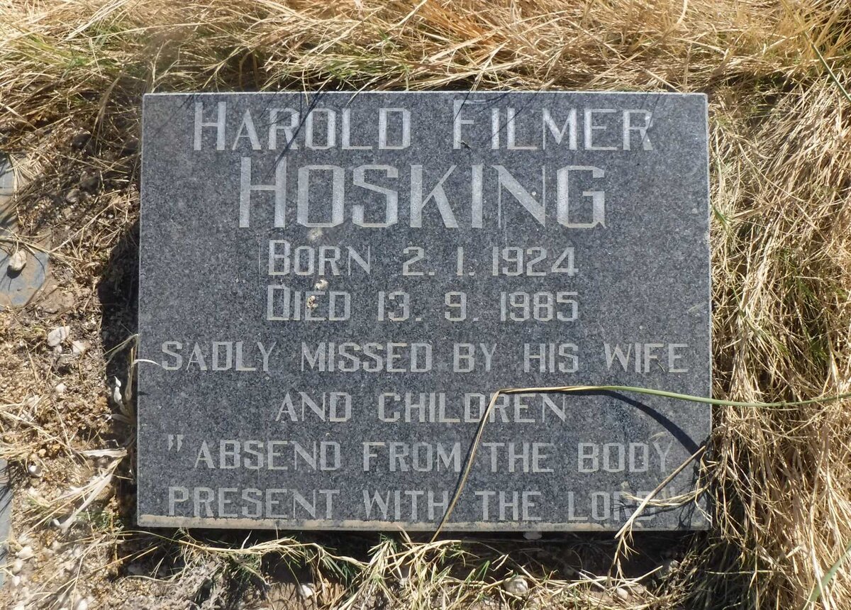 HOSKING Harold Filmer 1924-1985