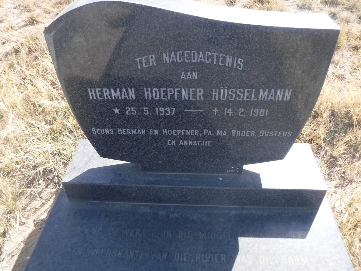 HUSSELMANN Herman Hoepfner 1937-1981