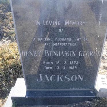 JACKSON Henry Benjamin George 1923-1989