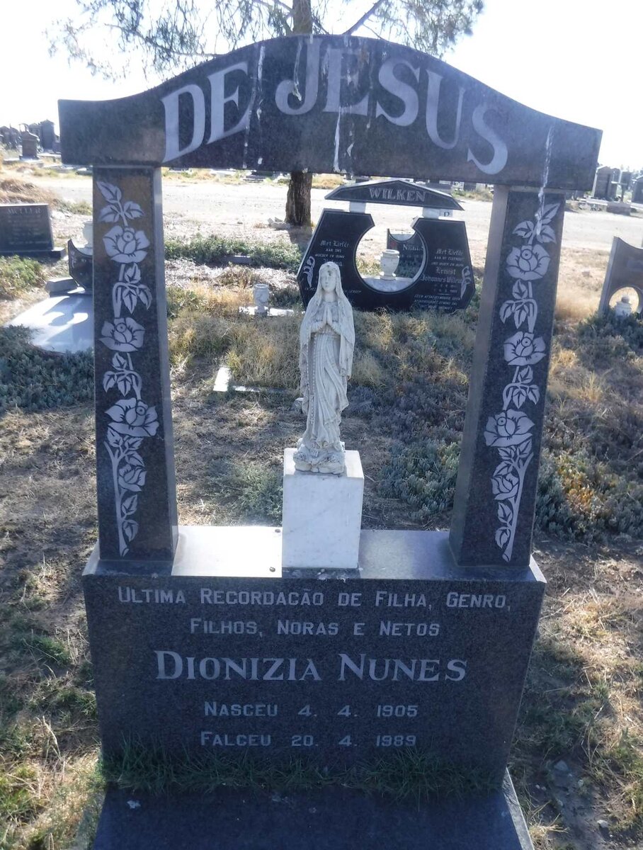 JESUS Dionizia Nunes, de 1905-1989