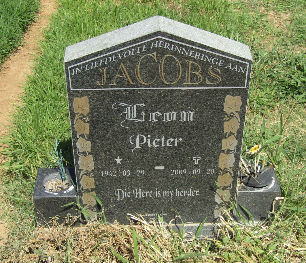 JACOBS Leon Pieter 1942-2009