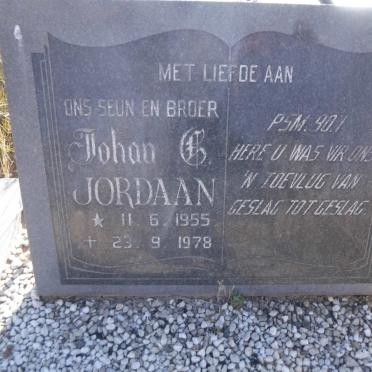 JORDAAN Johan C. 1955-1978