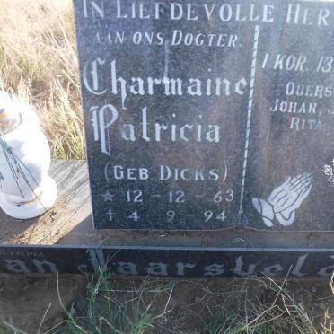 JAARSVELDT Charmaine Patricia, van nee DICKS 1963-1994
