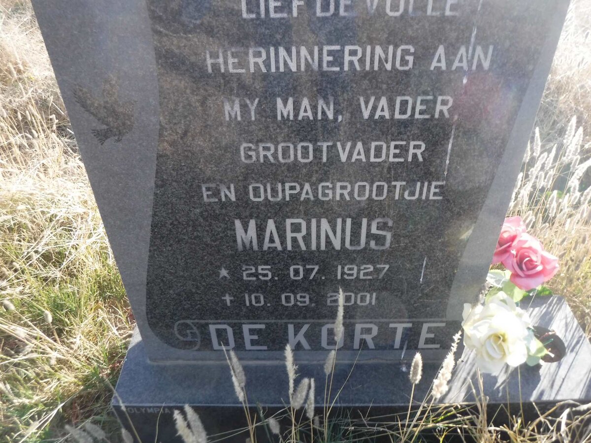 KORTE Marinus, de 1927-2001