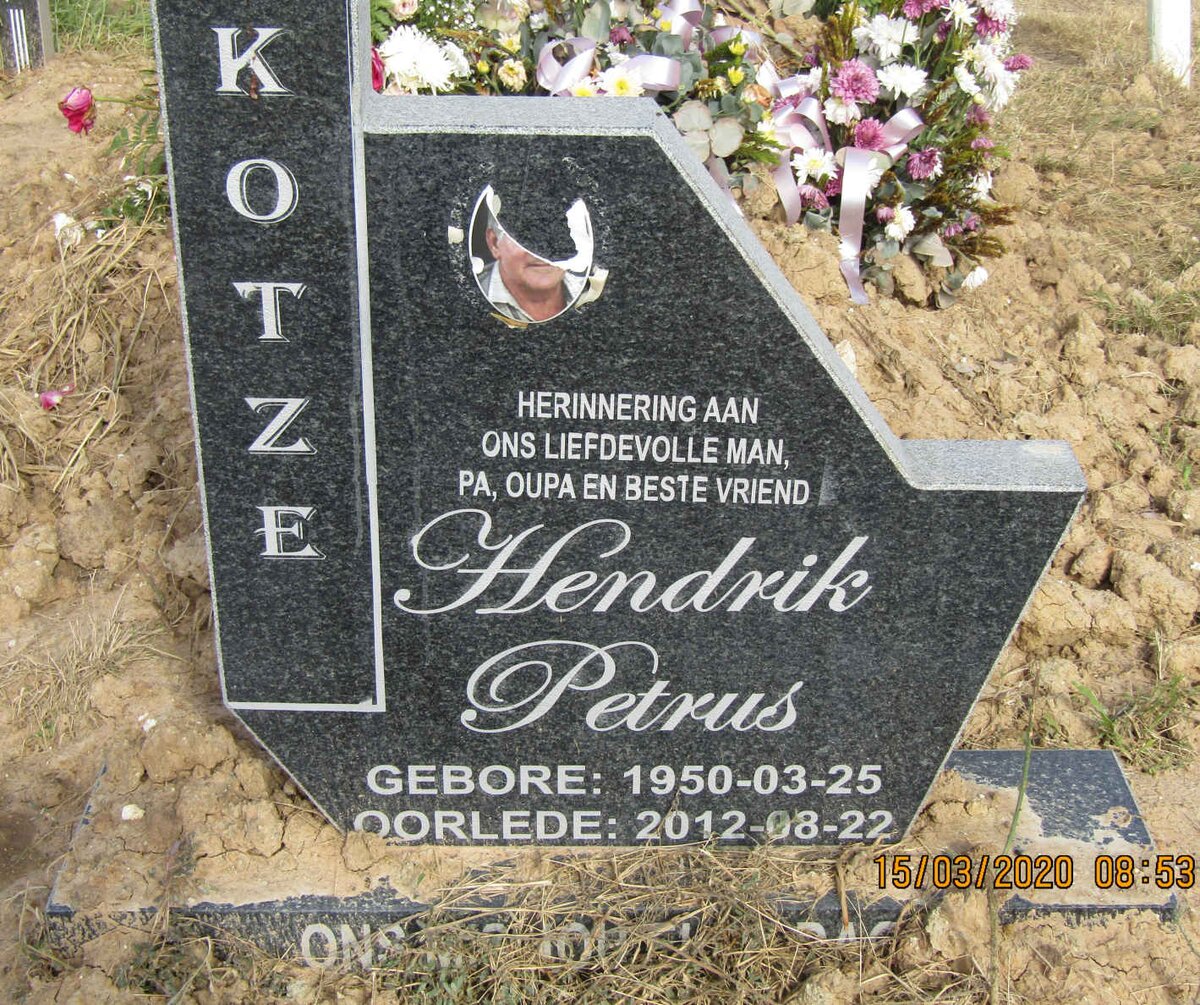 KOTZE Hendrik Petrus 1950-2012