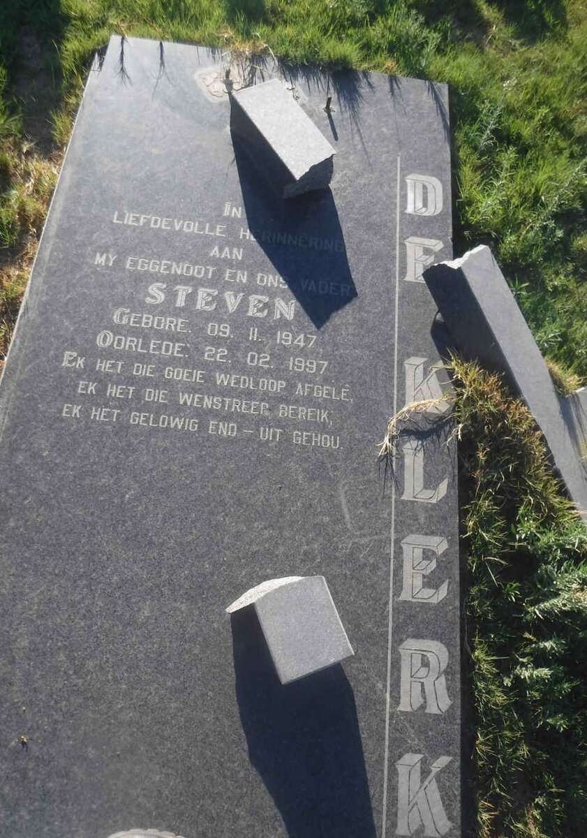 KLERK Steven, de 1947-1997