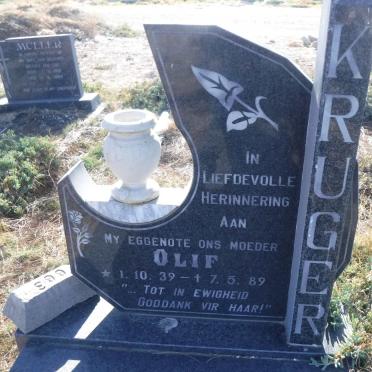 KRUGER Olif 1939-1989