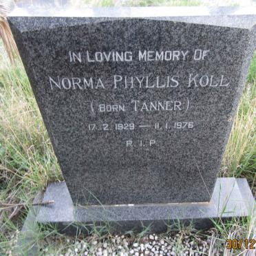 KOLL Norma Phyllis nee TANNER 1929-1976