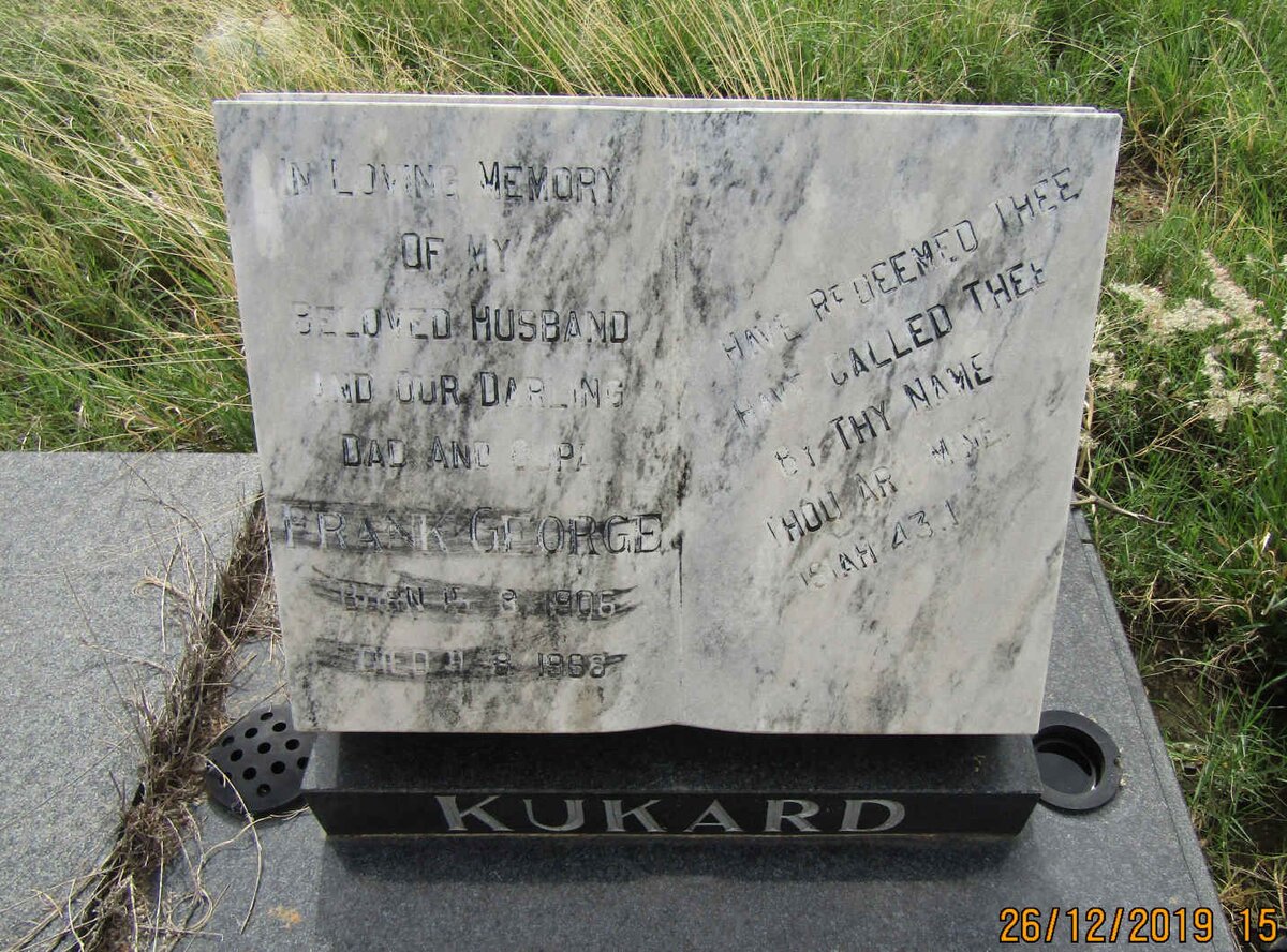 KUKARD Frank George 1906-1968