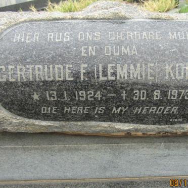 KOLESKY Jacobus P. 1916-1970 &amp; Gertrude F. 1924-1973