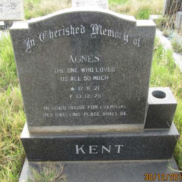 KENT Agnes 1921-1975