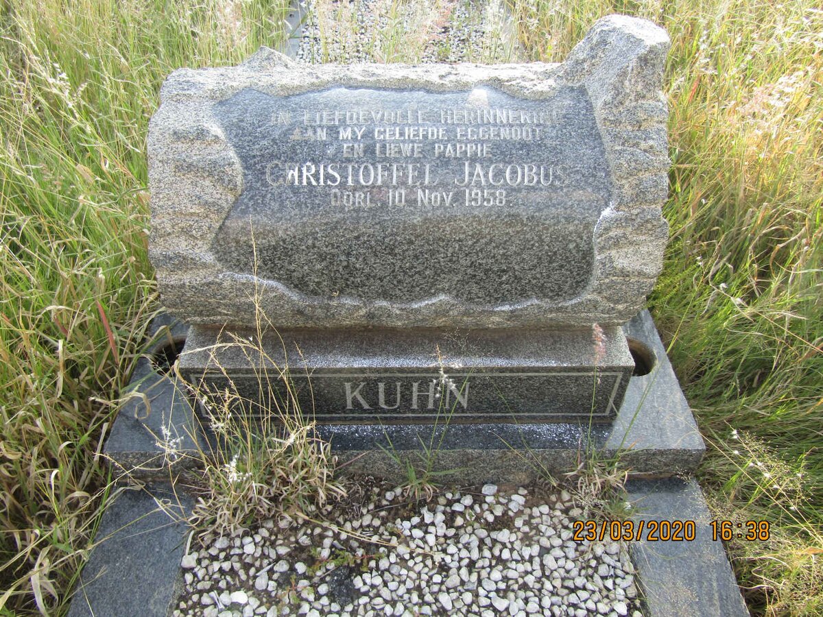KUHN Christoffel Jacobus -1958