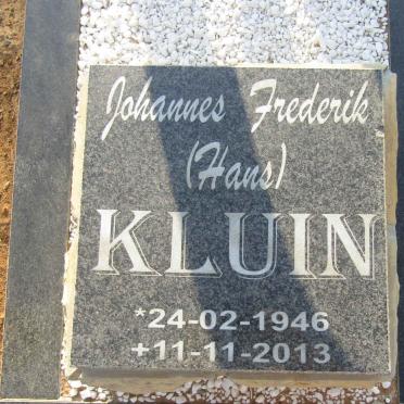 KLUIN Johannes Frederik 1946-2013