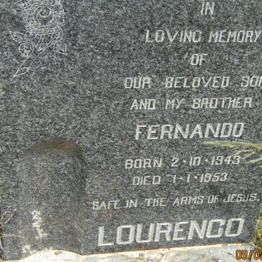 LOURENCO Fernando 1943-1953