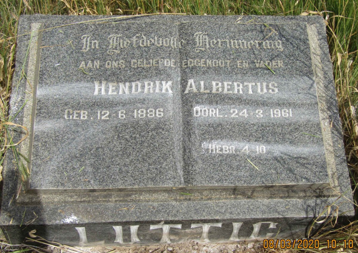 LUTTIG Hendrik Albertus 1886-1961