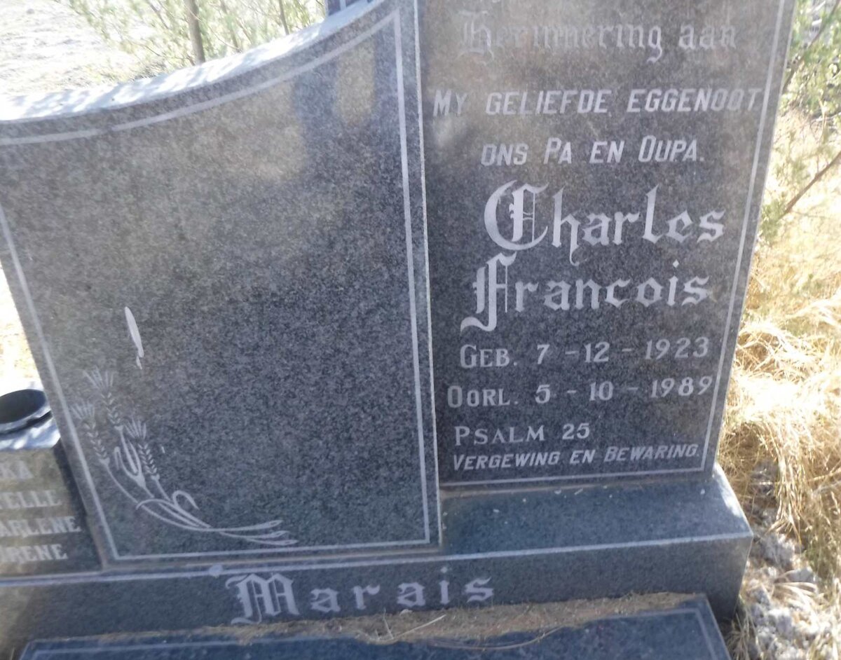 MARAIS Charles Francois 1923-1989