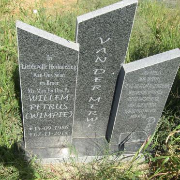 MERWE Willem Petrus, van der 1986-2014