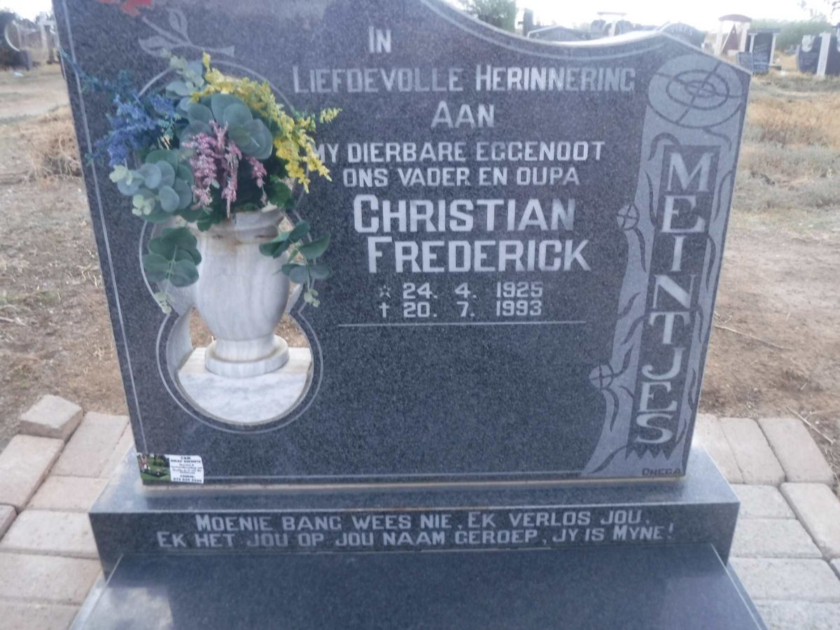 MEINTJES Christian Frederick 1925-1993