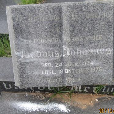 MERWE Jacobus Johannes, van der 1934-1976