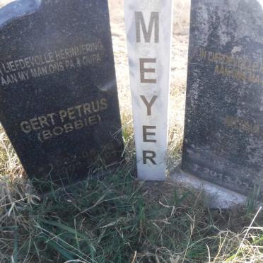 MEYER Gert Petrus 1922-2003 &amp; Mona 19??-2013