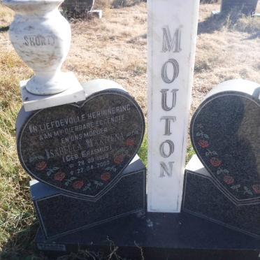 MOUTON Isabella Martiena nee ERASMUS 1958-2000