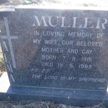 MULLER Alma 1915-1989