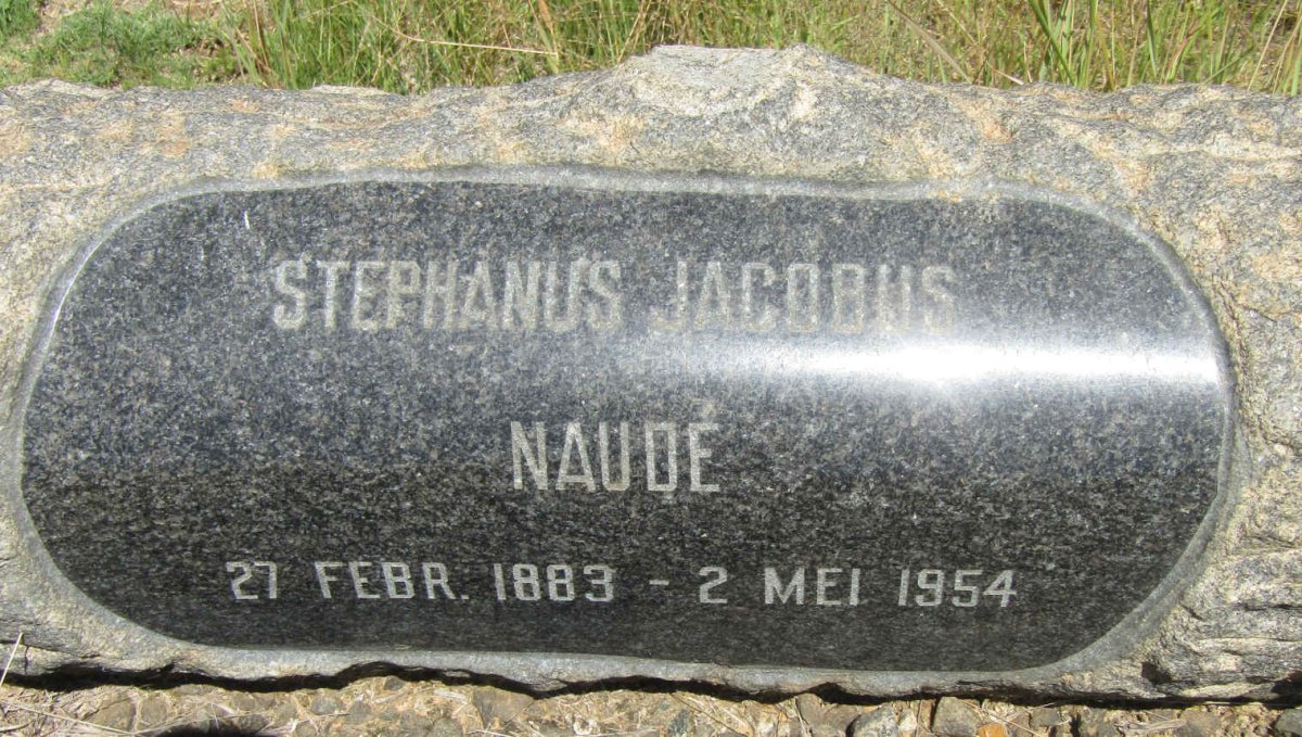 NAUDE Stephanus Jacobus 1883-1954