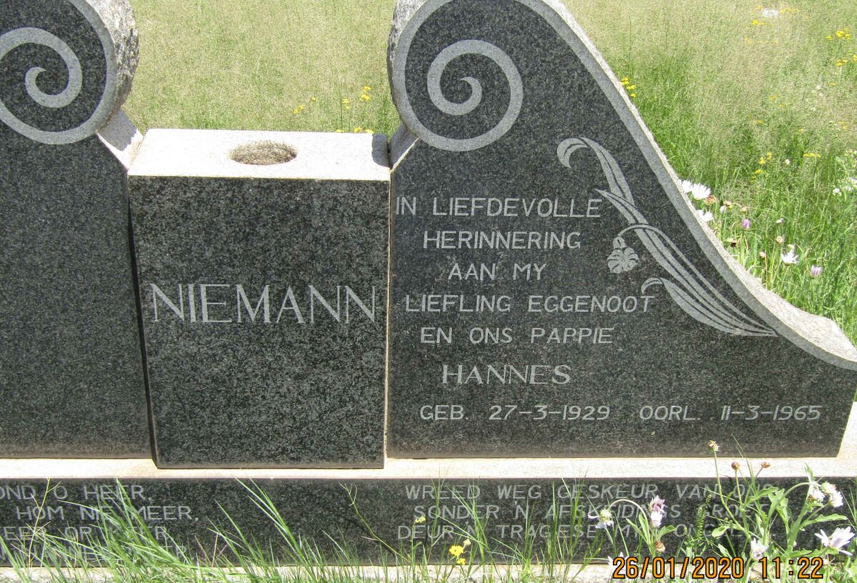 NIEMANN Hannes 1929-1965