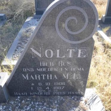 NOLTE Martha M.L. 1906-1987