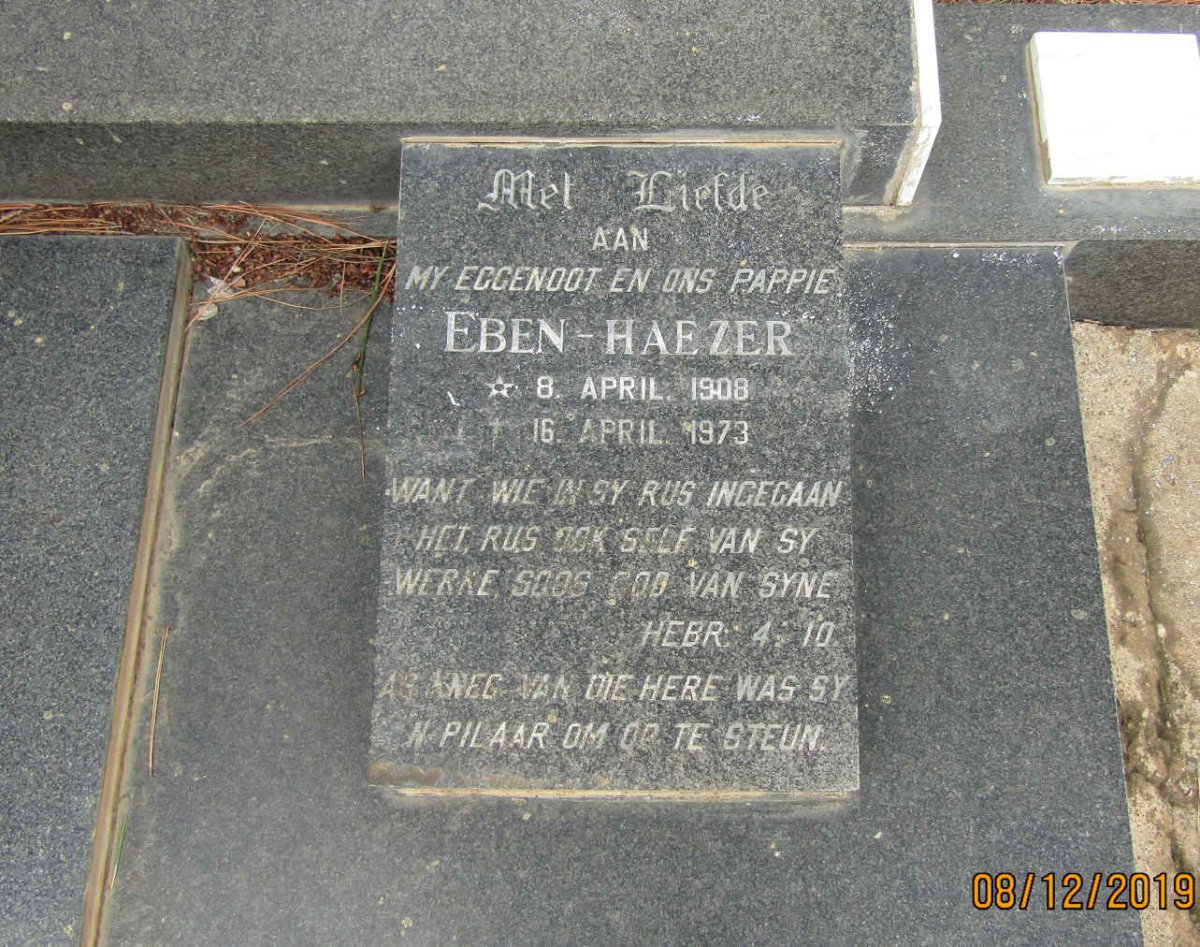 NAUDE Eben-Haezer 1908-1973