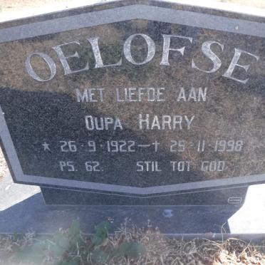 OELOFSE Harry 1922-1998