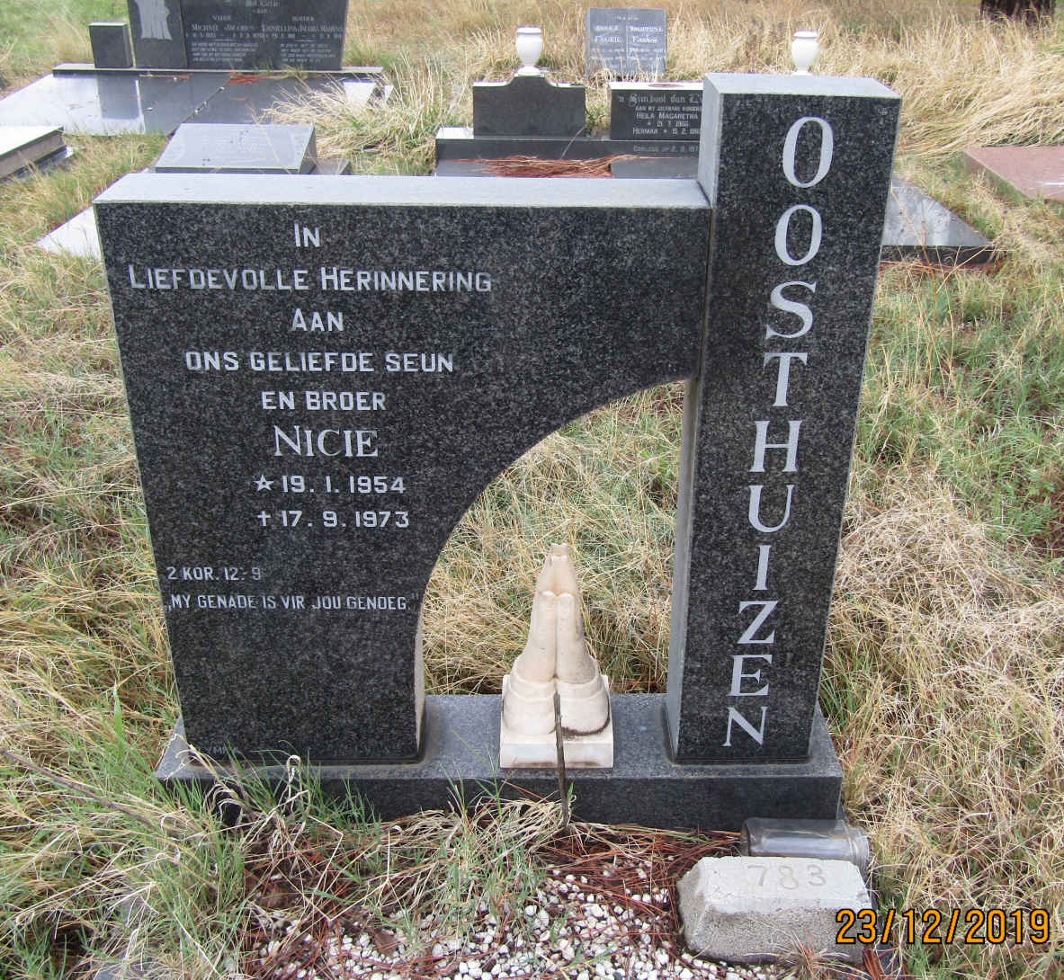 OOSTHUIZEN Nicie 1954-1973