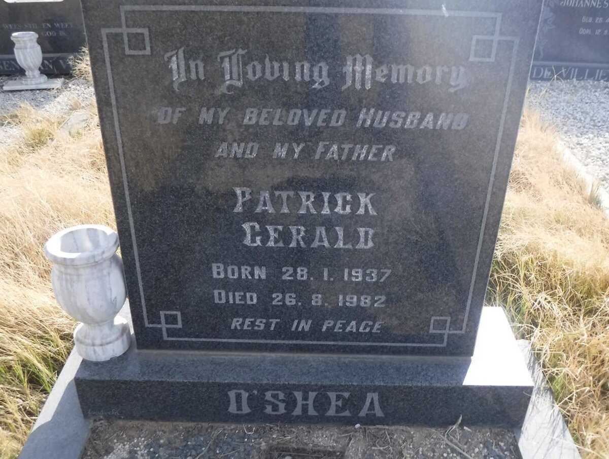 O'SHEA Patrick Gerald 1937-1982